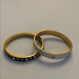 Kate Spade Gold and Black Bracelet Duo